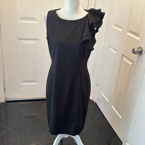 The LBD That Does It All: Calvin Klein's Iconic One-Shoulder Wonder! Size 10 - Picture 2 of 12